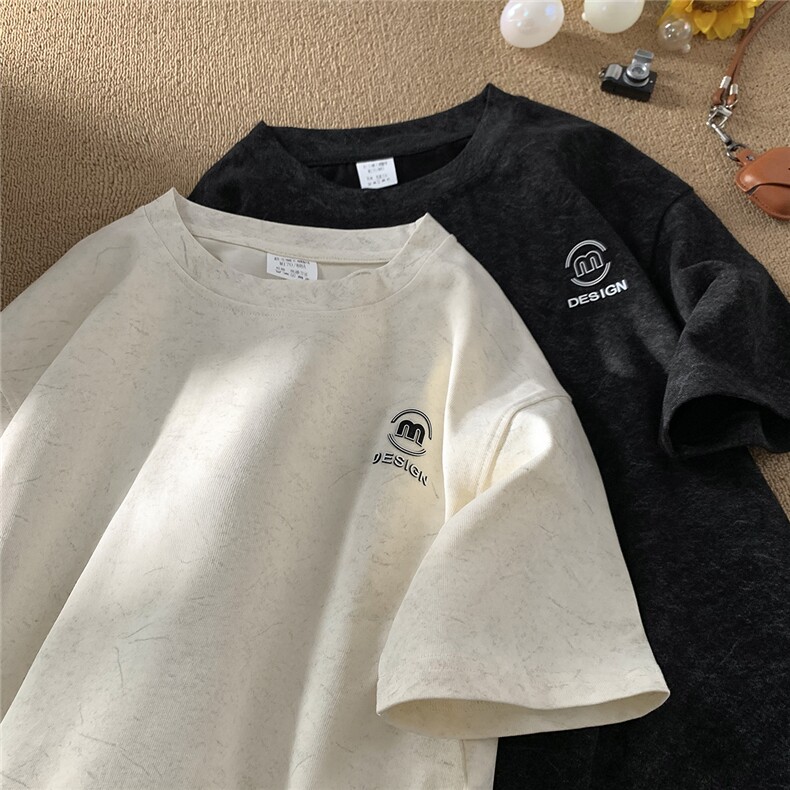 数据款250克重磅砂洗硅胶印花天丝棉冰丝短袖T恤JF202-特P38控58,男装T恤,电商A422-1