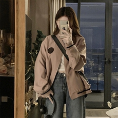 棒球服外套女春款新款学院风复古学院风初高中学生C725-98，女装短外套，星座911-2(原星座613-2）