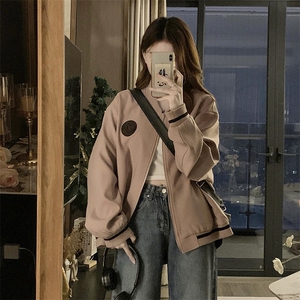 棒球服外套女春款新款学院风复古学院风初高中学生C725-98图片