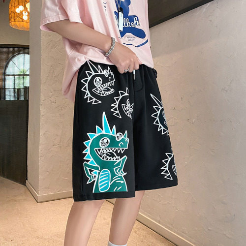2021夏季港风短裤男宽松中性五分裤情侣款DS-A160-1-513-P25,男装休闲裤,电商C323-1