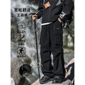 户外工装裤潮牌美式运动徒步登山裤大口袋直筒休闲裤K211-特批-38图片