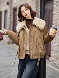 【冬季女装新款】加绒加厚休闲派克服P-145图片