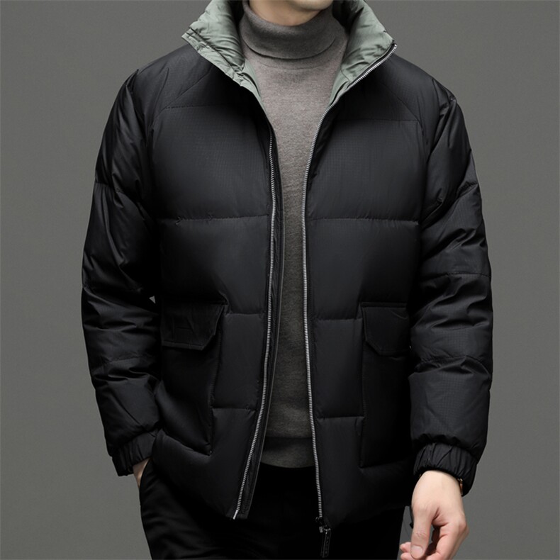 立领羽绒服保暖男装2023新款柔软轻保暖白鸭绒防寒服JZW2208-P215,男装羽绒服,星座1105-3