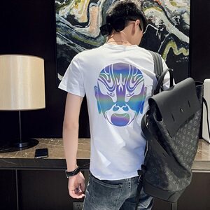 TX-619-P38夏季短袖t恤男潮流上衣服潮牌社会小伙半袖夜光体恤图片