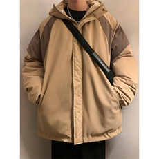 工装棉衣拼色外套加厚大码棉袄港风棉服日系1016-1W85P128K158，男装棉衣，星座1016-1（原电商B408-1）