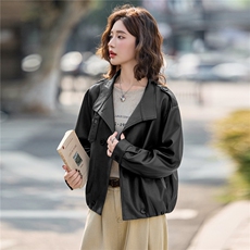 2025年秋季新品现货休闲时尚潮流皮衣外套，女装皮衣，臻衣坊