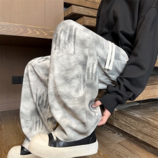 K25105特批25控49秋季新款潮牌扎染休闲裤男慵懒美式直筒裤男裤子，男装休闲裤，电商D229A