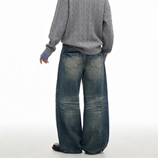 现货。。美式高街牛仔裤做旧潮BXH5154-特批P47，男装牛仔裤，星座412-1