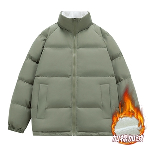 抖音直播连帽棉衣假两件加厚棉袄情侣款百搭面包服MY111-P65图片