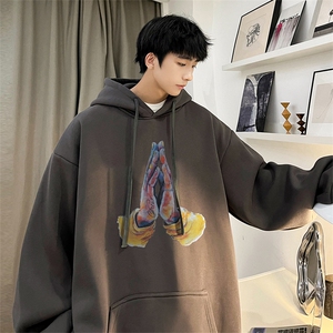 直播360克重磅美式印花卫衣Y186特P35 同步供应华棉品质P45特图片