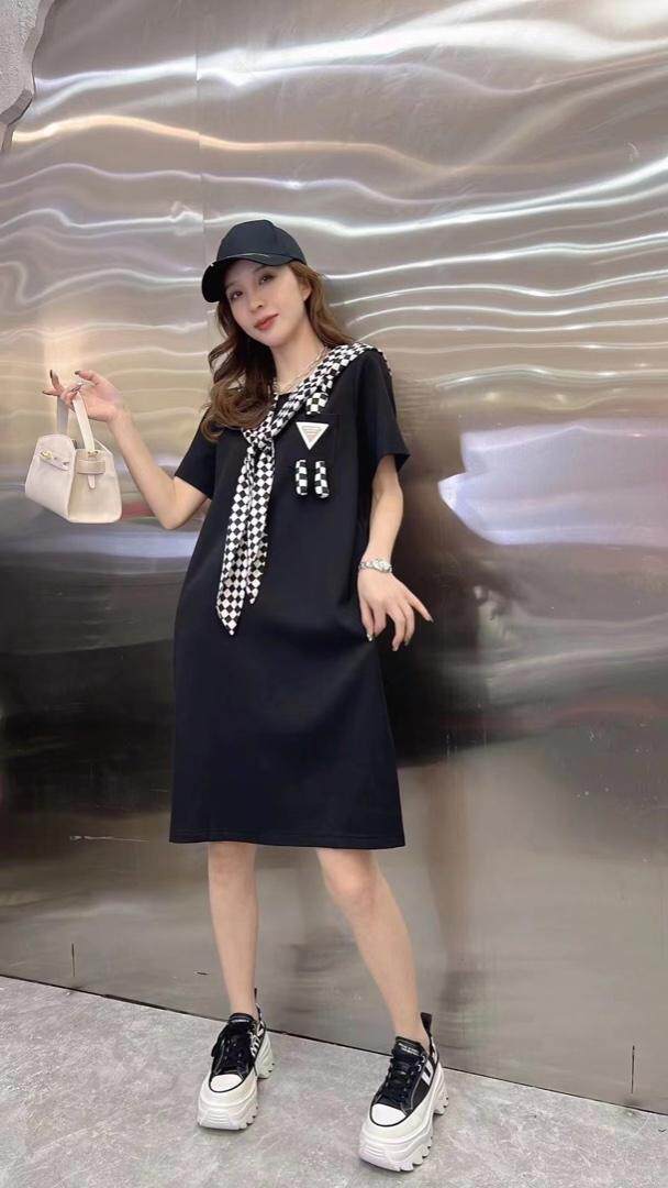 夏季新款小玩偶时尚连衣裙，女装连衣裙，蕃米莉