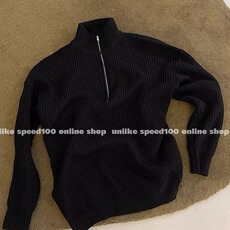 770#-P50港风针织开衫拉链外套男秋冬季潮牌慵懒风毛衣高级感，男装针织衫/毛衣，电商B323A