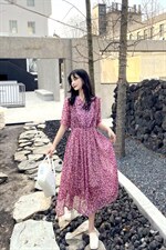 碎花连衣裙，女装连衣裙，云落伊里(1F)