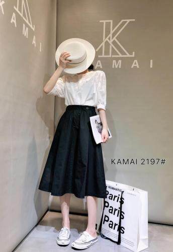 四色休闲中裙，女装，卡麦