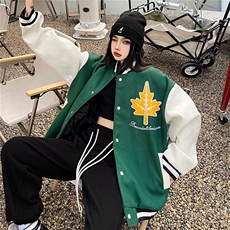春秋棒球服外套男2024潮牌英伦潮流字母刺绣情侣学生秋冬季加夹克，男装夹克，星座601-2
