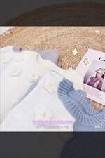 高级感拼水貂毛衣，女装针织衫/毛衣，CHERRY·印