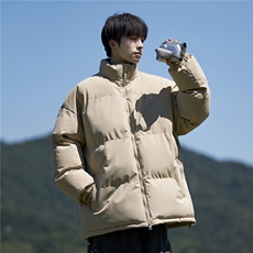 抖音得物美式潮流高品质格子三防加厚羽绒棉衣外套棉服MY5555-P68，男装棉衣，星座610B-1