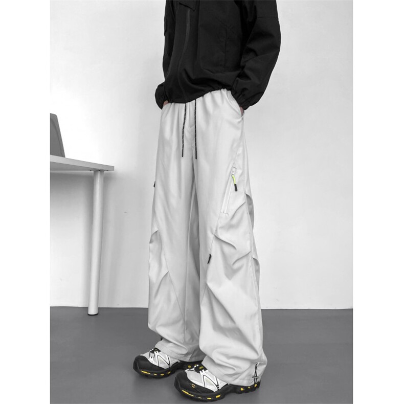 抖音品质户外机能侧边褶皱设计休闲冲锋裤B315-K26063-特p35控68,男装休闲裤,电商B315