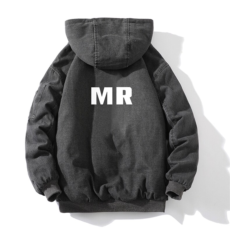 牛仔外套男大码加厚加绒衣男羊羔毛服男砖墙NM53253-P140,男装棉衣,电商A040A