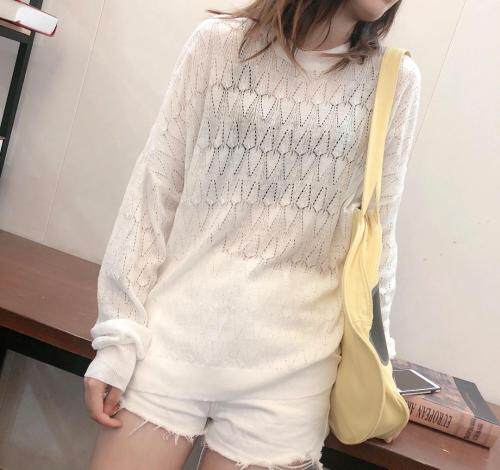 宽松版空调衫，女装，千变织造