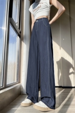 喜欢低退货率请上裤子夏季新款宽松牛仔薄款牛仔裤休闲裤阔腿裤，女装牛仔裤，星宇服饰