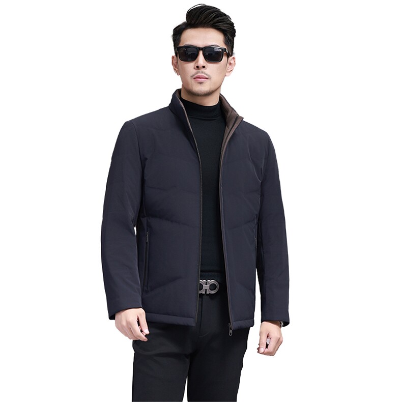 主推款秋冬季男士鸭绒羽绒服保暖商务品质外套短款休闲简约秋装,男装羽绒服,钱塘6003（原4033）