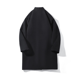 新中式得物精品】风衣男大衣男中长款新风SU5-P95-白底平铺B图片