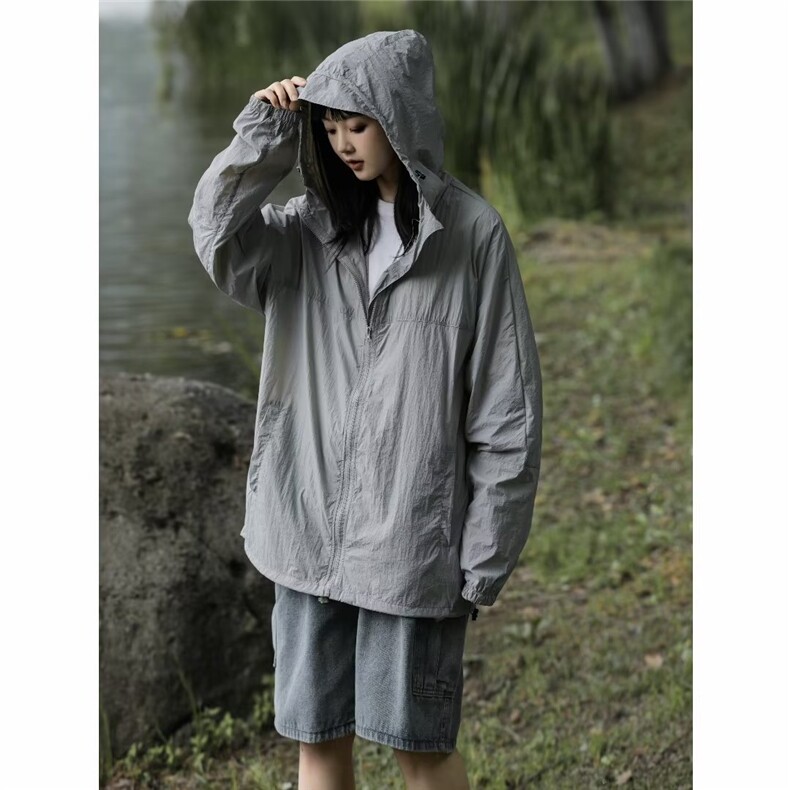 夏季薄款防晒衣男女韩版潮流连帽速干帅2023新款ins外套W4945-P45,男装防晒衣,星座412-2