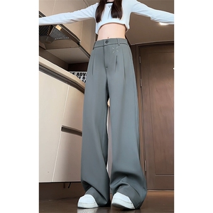 特批P40无差价2025春季马吉拉刺绣西裤男褶皱宽松中性直筒裤K5609图片