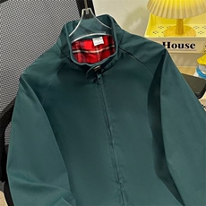 得物品质秋款男立领夹克格子内衬宽松休闲外套JK111P68，男装夹克，星座1013-1