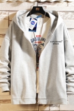 KS21244-P38NASA连帽开衫卫衣男运动外套大码班服砖墙，男装卫衣，电商A040A