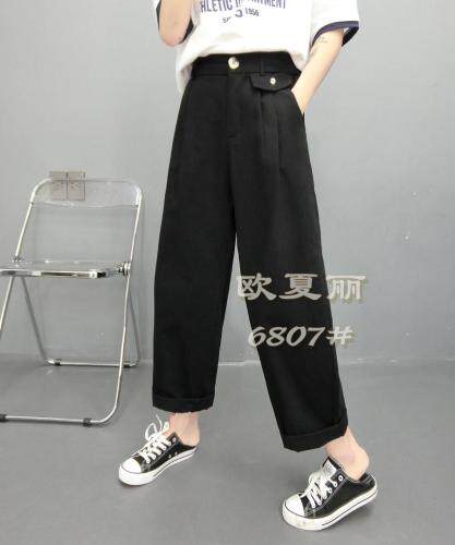 休闲直筒裤,女装,欧夏丽