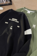 Y5031P45港风圆领卫衣男宽松长袖T恤打底衫外套，男装T恤，星座1204-3