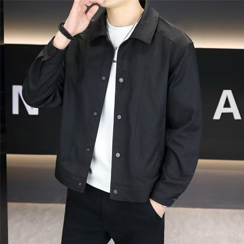 春季直播跑量款大码休闲简约百搭夹克外套上衣男3399P-65，男装夹克，电商B226