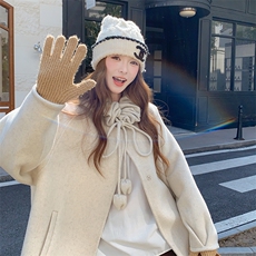 2025新款韩版精品毛呢外套2b082-2226-p255-k382，女装毛呢外套，2B082