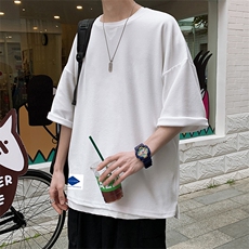 Q11061-P30春夏季七分袖t恤男大码五分袖男短袖中袖，男装T恤，电商A040
