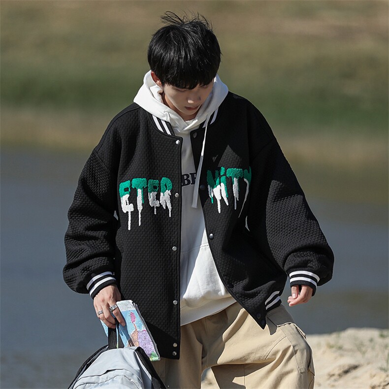 新款冬季加厚银狐绒CITYBOY风针织外套WT2415加绒-P100控148,男装夹克,星座717