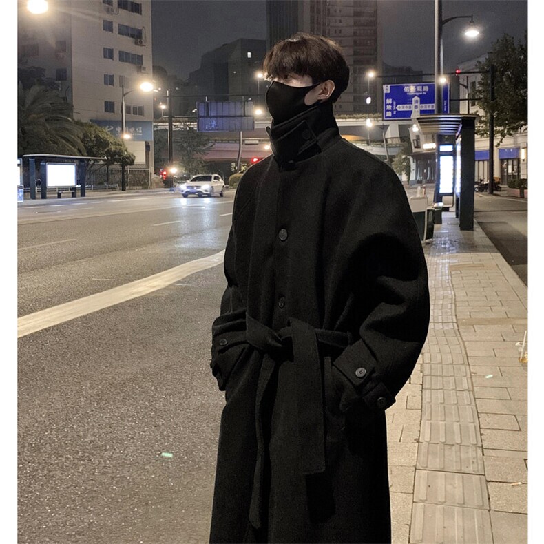 毛呢大衣男中长款过膝风衣呢子外套603-1-DY11-P125控168,男装风衣,星座403（原603-1）