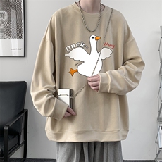 麂皮绒卫衣男大码重磅长袖t恤男JW81273-P35，男装卫衣，电商A040