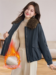 现货！现货！2025冬季女装新款加绒加厚棉衣棉服图片