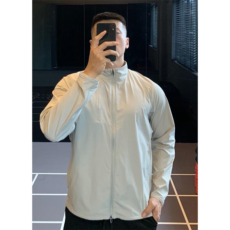 春夏款高品质冰感速干防晒服男女休闲户外运动外套透气机能风夹克,男装防晒衣,电商A486-1
