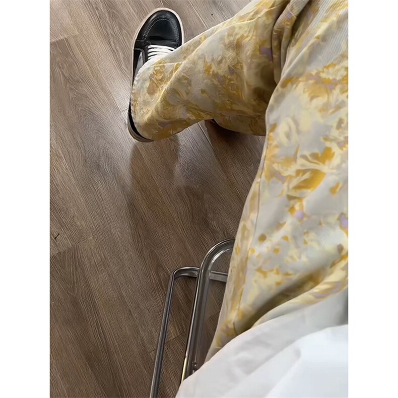 提花满印微喇牛仔裤男美式高街窄版修身显瘦直筒阔腿裤子K87,男装牛仔裤,星座516A