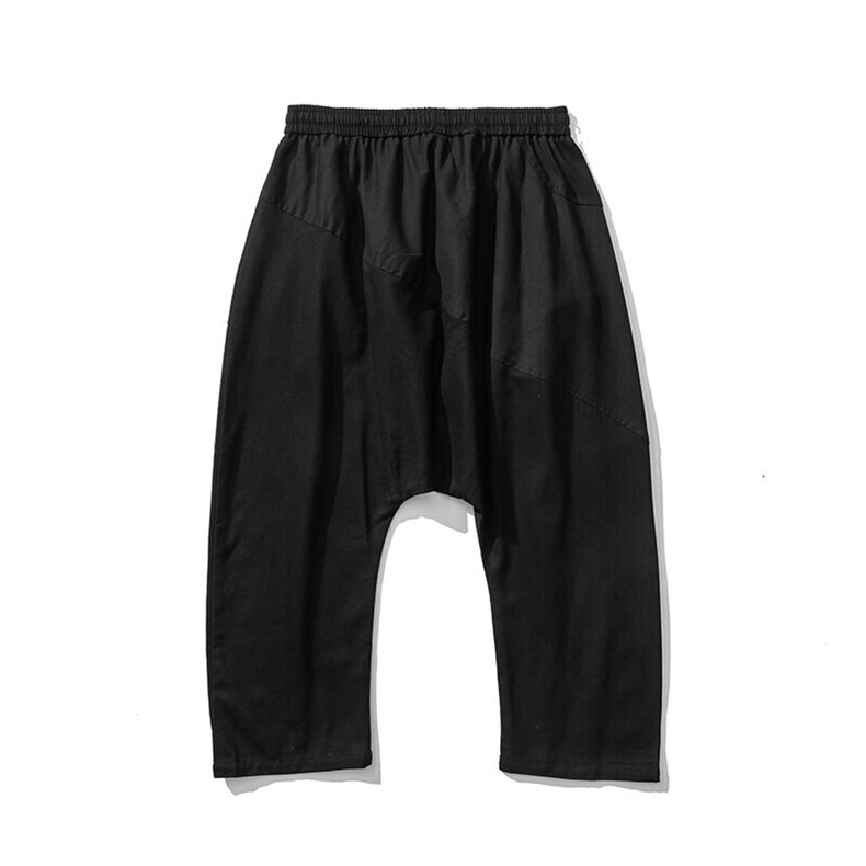 白底平铺春夏大码日系工装哈伦裤港风垮裤休闲裤潮男女K278/P60,男装休闲裤,钱塘713