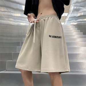 潮流潮日常夏季ins休闲裤五分裤百搭原宿新款男时尚潮牌K3787-P28图片