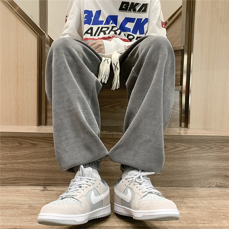 秋季新款休闲裤男束脚裤宽松D329-QM532-P50-控68,男装休闲裤,电商D329