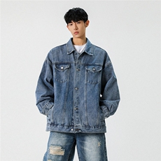 25款抖音品质牛仔夹克宽松韩版工装潮流水洗外套N991/P98/158，男装工装外套，星座202