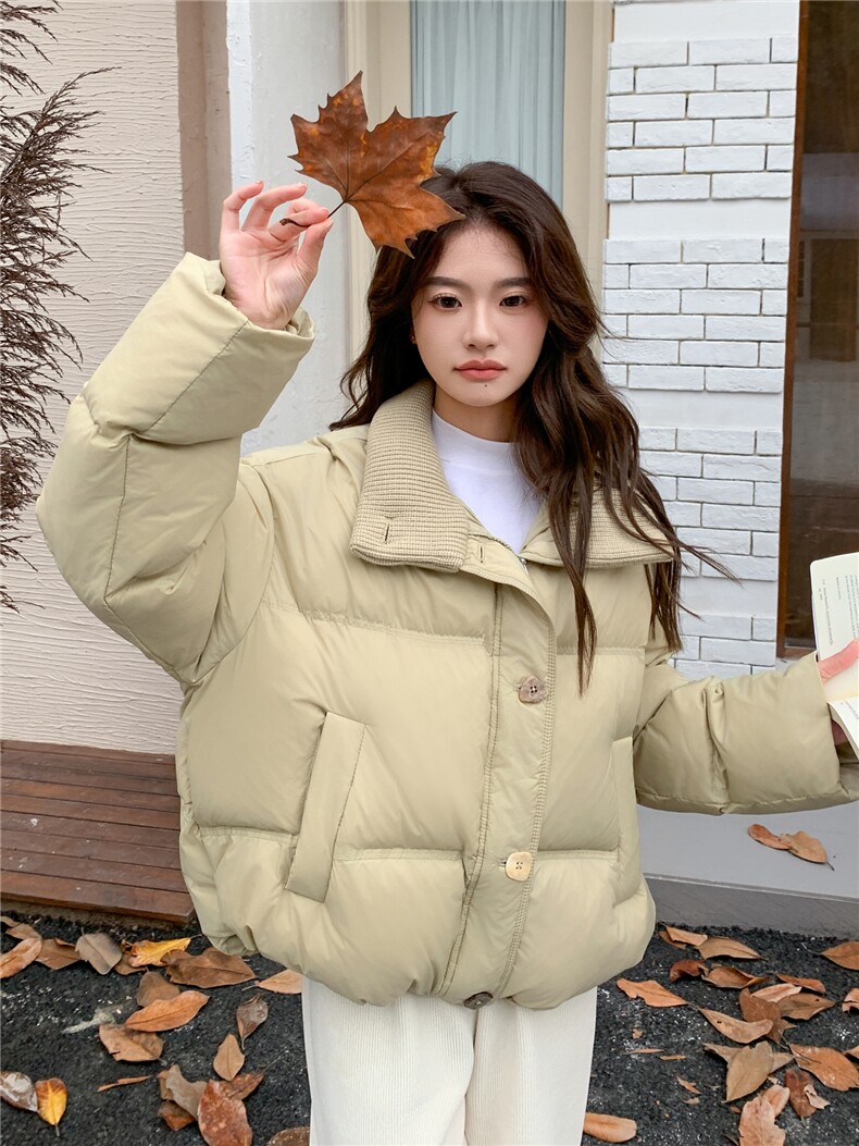 数据好现货2026冬季新款25121-P255-K388针织拼接50绒羽绒服,女装羽绒服,浙宝128（原290）