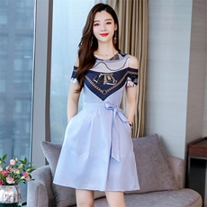 时尚潮流舒适气质连衣裙2023年夏季个性优雅百搭设计感小众，女装连衣裙，尚洛菲