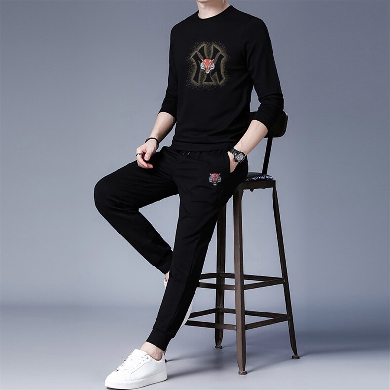 CAT3109钱塘2020-2秋季新款时尚休闲帅气中青年男士套装P119,男装休闲套装,钱塘207-2