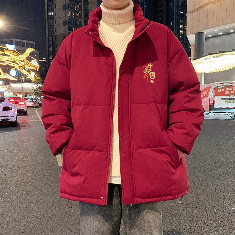 现货抖音得物可供视频冬季三防加厚羽绒棉衣外套面包棉服81159,男装棉衣,电商A486